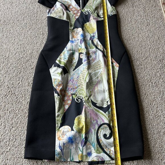 Etro Size 46 Made in Italy Art to Wear Art Deco Dress - Picture 11 of 11